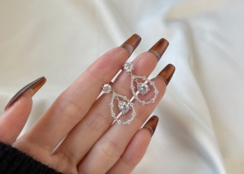 Pear Halo Drop Earrings