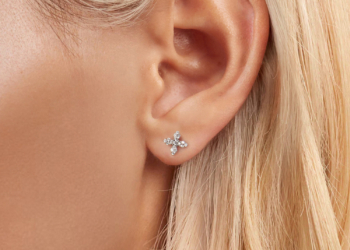 Butterfly Pavé Stud Earrings