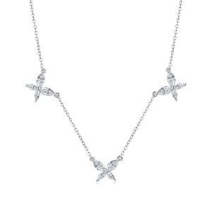 Floral Marquise Pendant Necklace