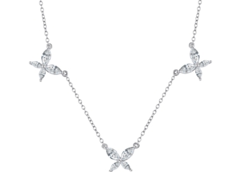 Floral Marquise Pendant Necklace