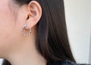 Star Cluster Open Hoop Earrings