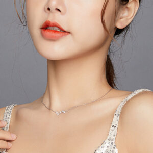 Star Moti Pendant Necklace with Swiss Zirconia Accents